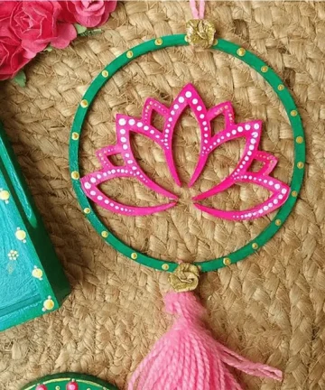 MDF Lotus Mandala Wall Hanging