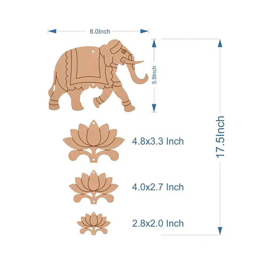 Pichwai Elephant Cutout