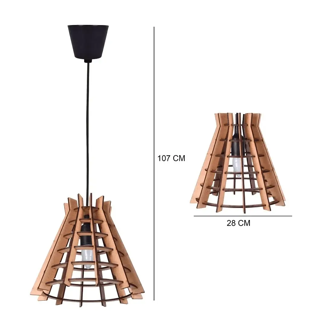 Modern Wooden Chandelier Light
