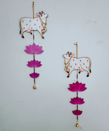 MDF Pichwai Cow Cutout Base