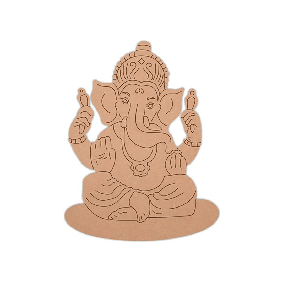 Ganesh Ji MDF Pre-Marked Cutout