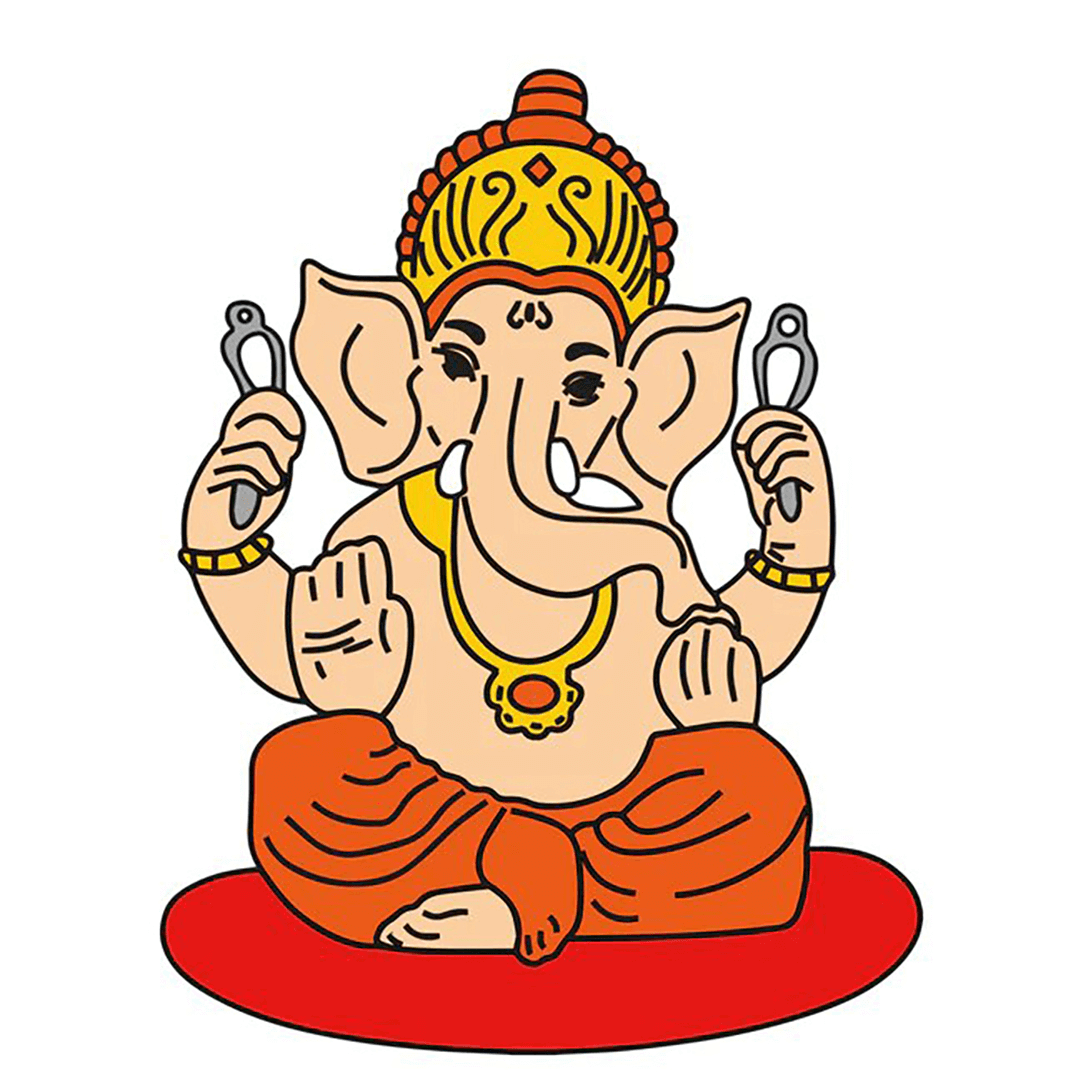 Ganesh Ji MDF Pre-Marked Cutout