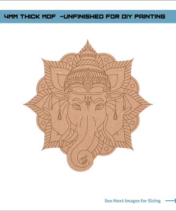 Ganesh Ji Pre-Marked Cutout
