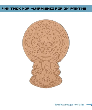 Pre Marked Kathakali face