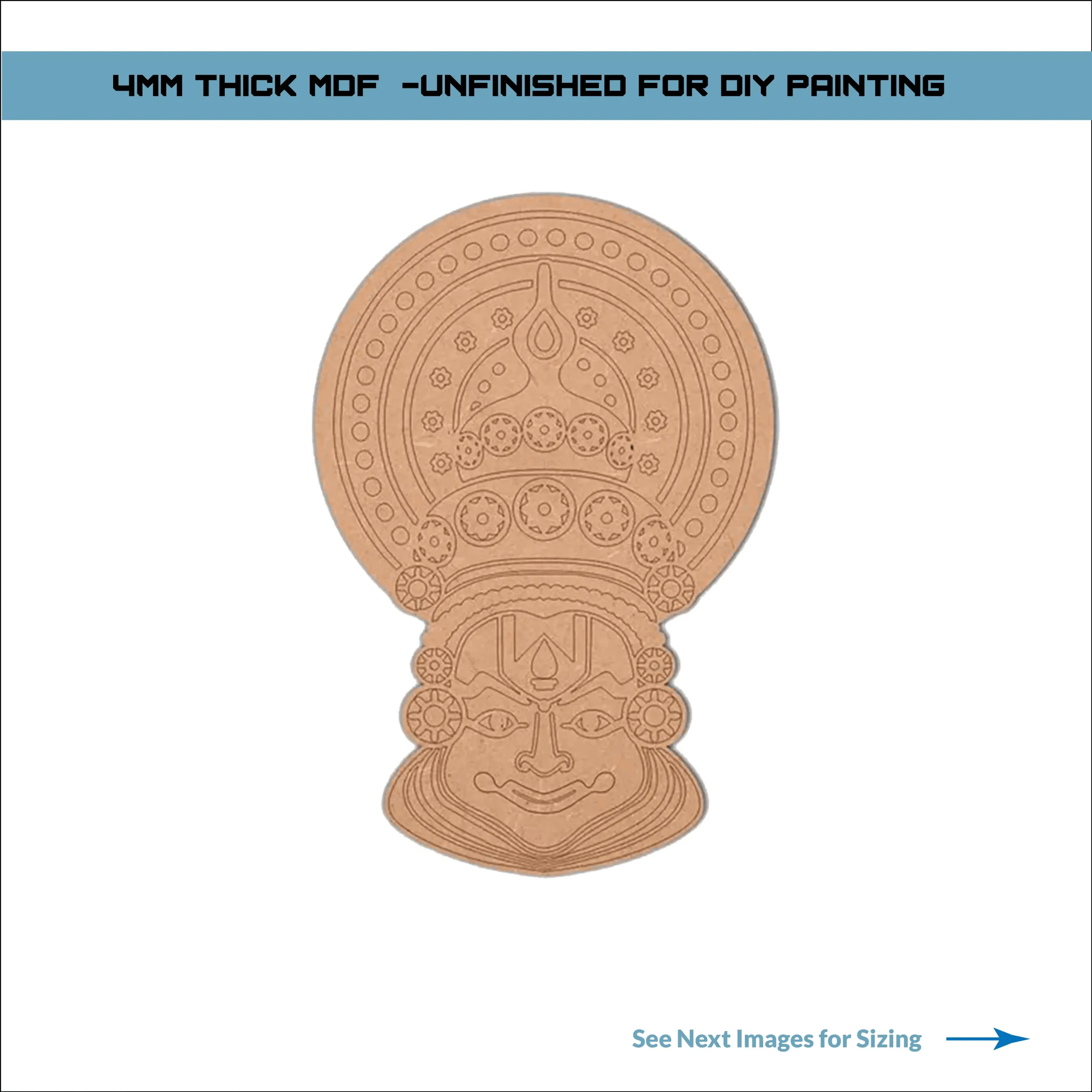 Pre Marked Kathakali face