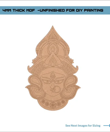 MDF Durga Ma Cutouts