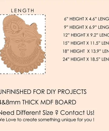 Shreenath ji cutout with Marking