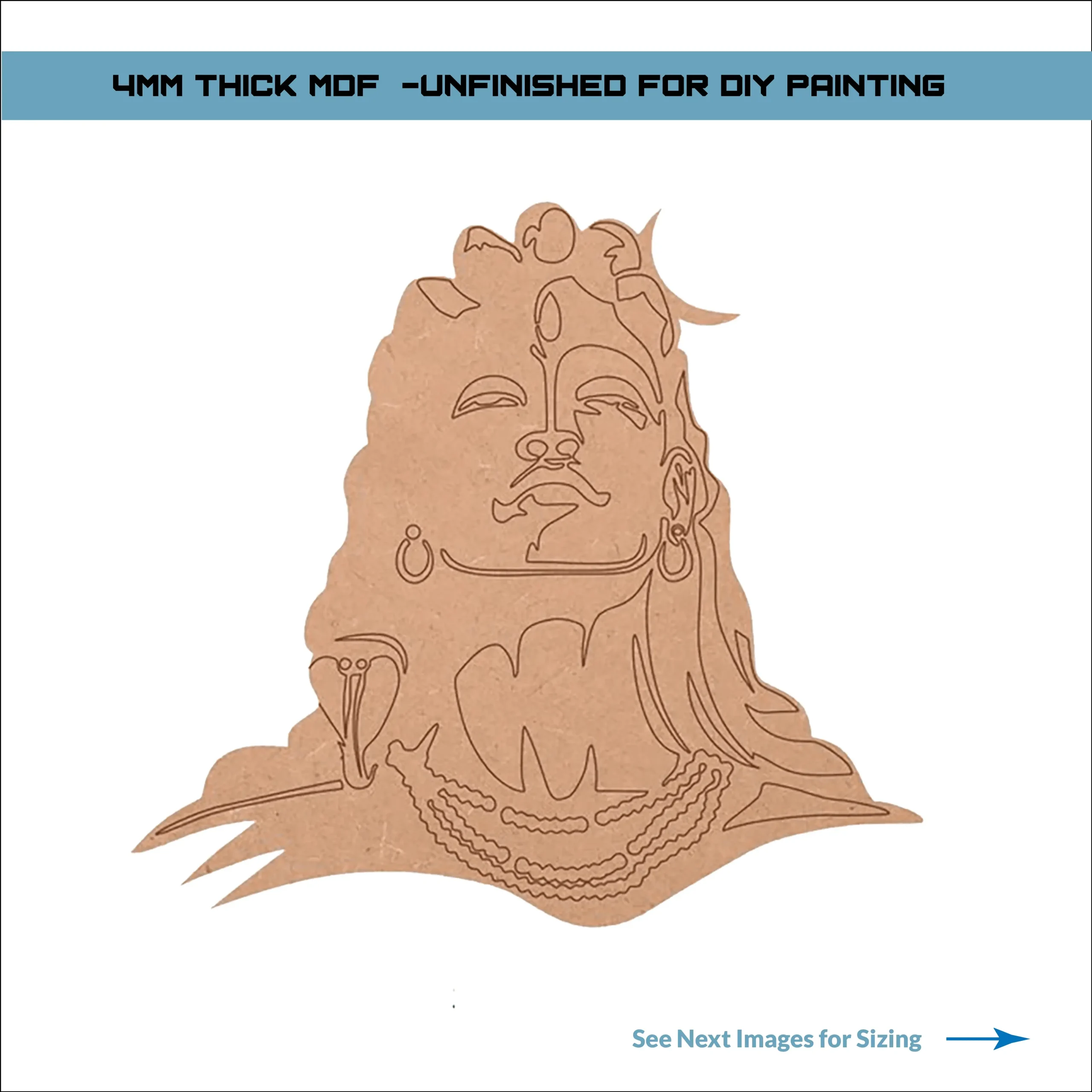 Shiva Pre-Marked Cutout Shiva Pre-Marked Cutout