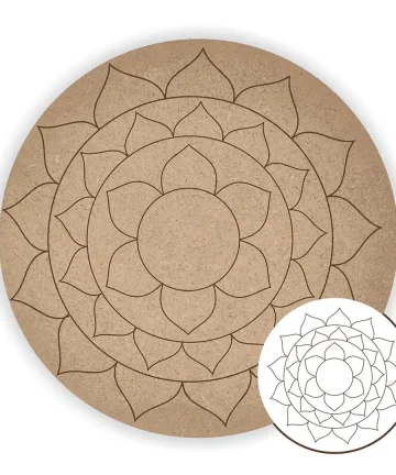 MDF Pre Marked Mandala