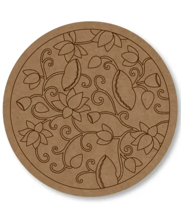 MDF Pre Marked Round Lotus