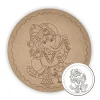 MDF Pre Marked ganesha Round