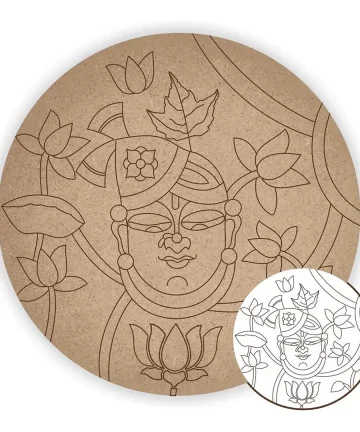 MDF Pre Marked Shree Nathji Round