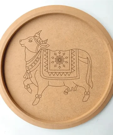 MDF Pre Marked Round Cow