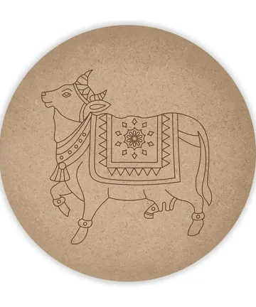 MDF Pre Marked Round Cow