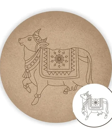 MDF Pre Marked Round Cow