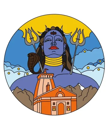 MDF Pre Marked Round Lord Shiva