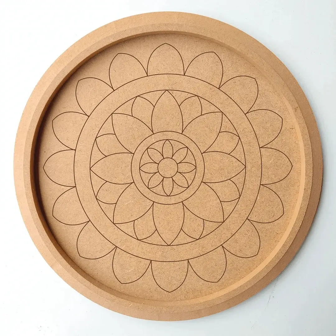 MDF Pre Marked Round Mandala MDF Pre Marked Round Mandala