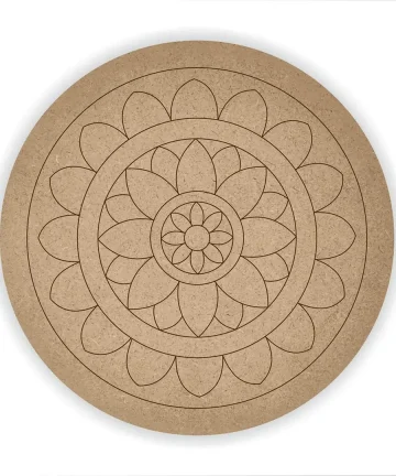 MDF Pre Marked Round Mandala