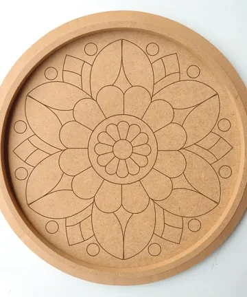 MDF Pre Marked Round Mandala