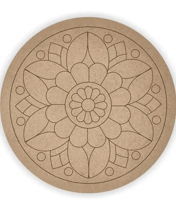 MDF Pre Marked Round Mandala