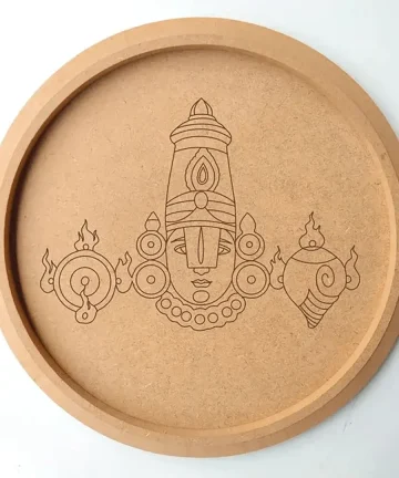 Pre Marked Round Tirupati Balaji