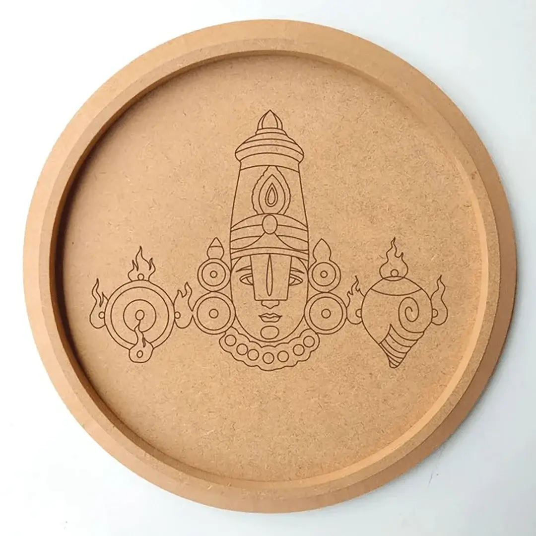 Pre Marked Round Tirupati Balaji