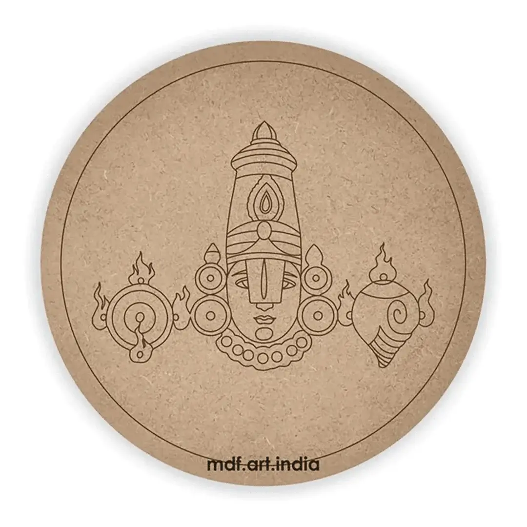 Pre Marked Round Tirupati Balaji