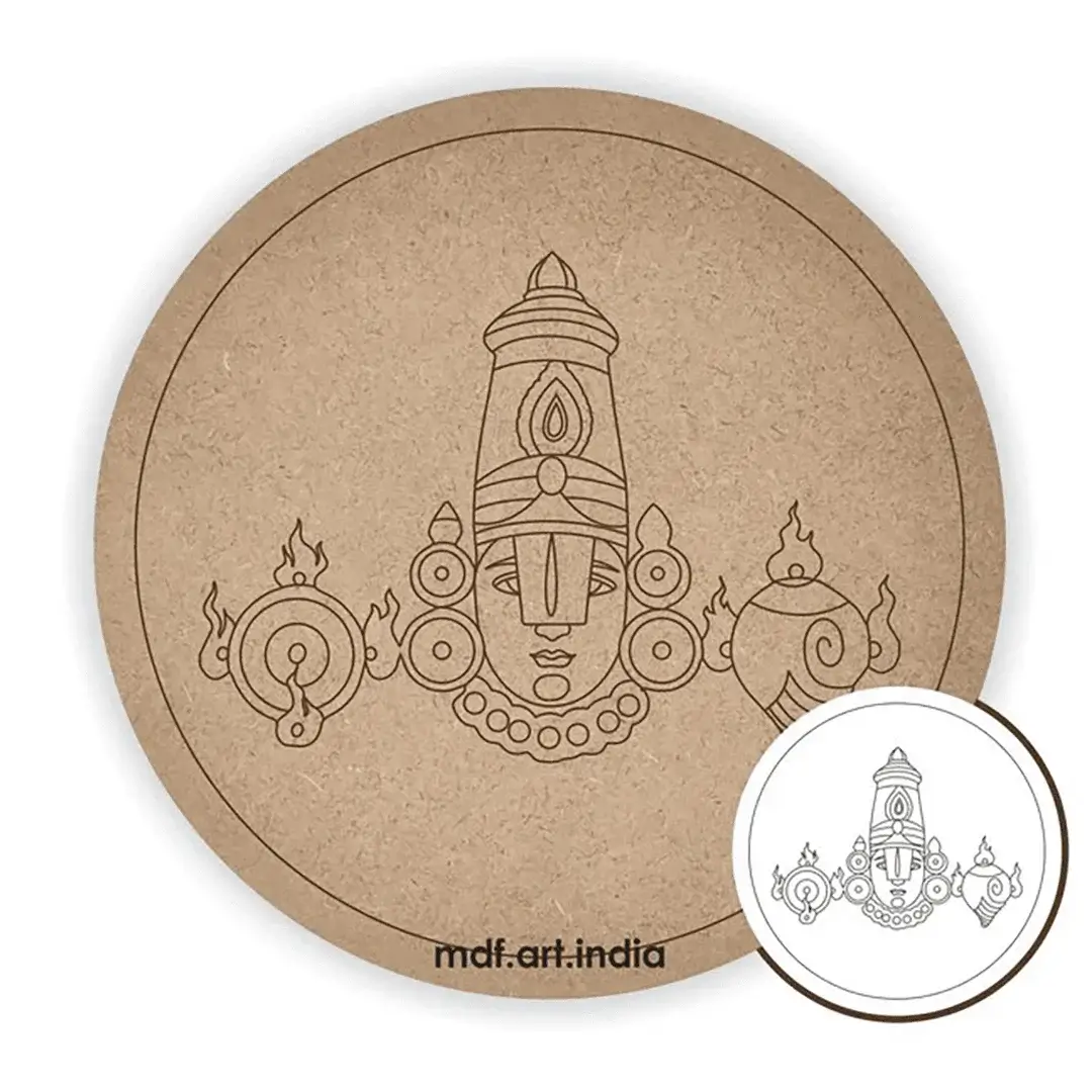 Pre Marked Round Tirupati Balaji