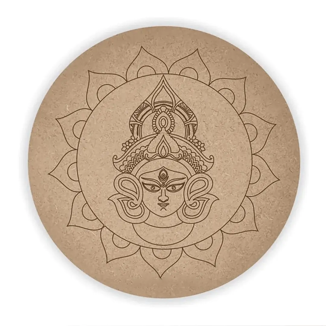 MDF Pre Marked Round Durgamaa