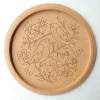 MDF Pre Marked Round Flower with Bird