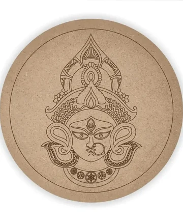 MDF Pre Marked Round DurgaMa