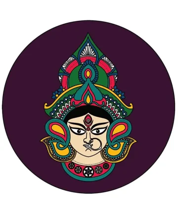 MDF Pre Marked Round DurgaMa