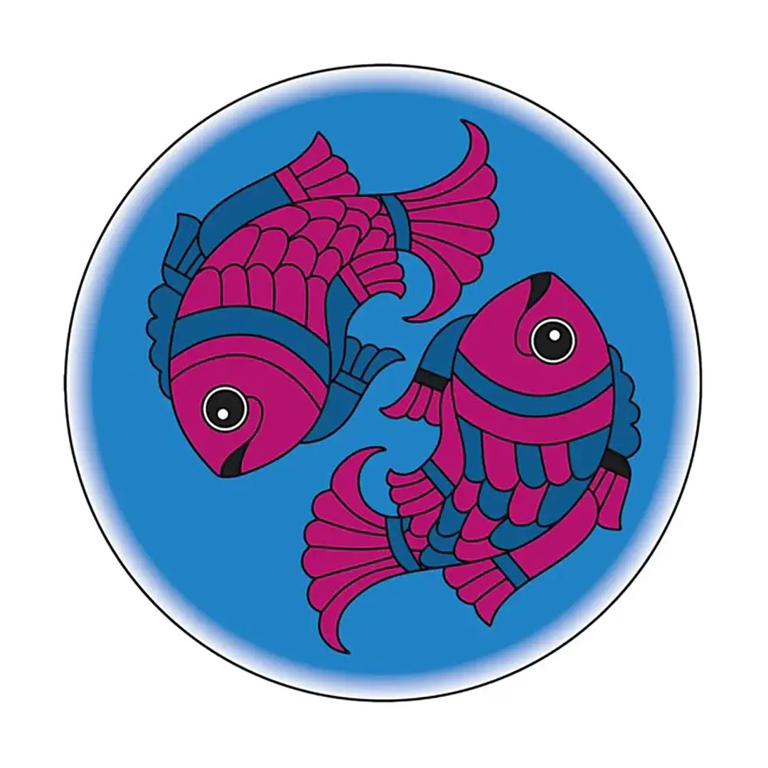 MDF Pre Marked Round Fishes