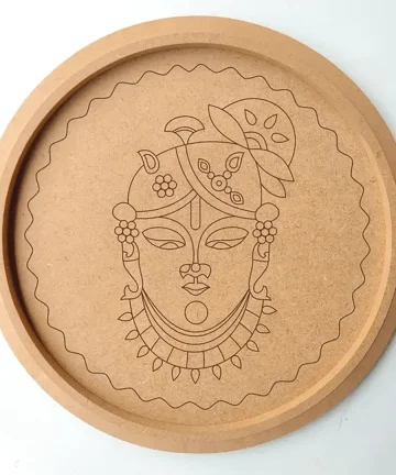 MDF Pre Marked Round Shreenathji