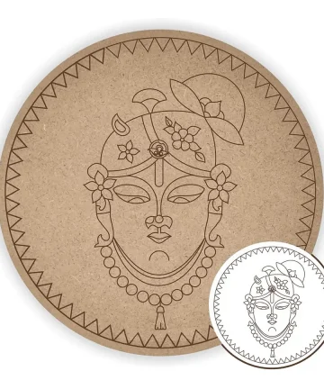 MDF Pre Marked Round Shreenathji