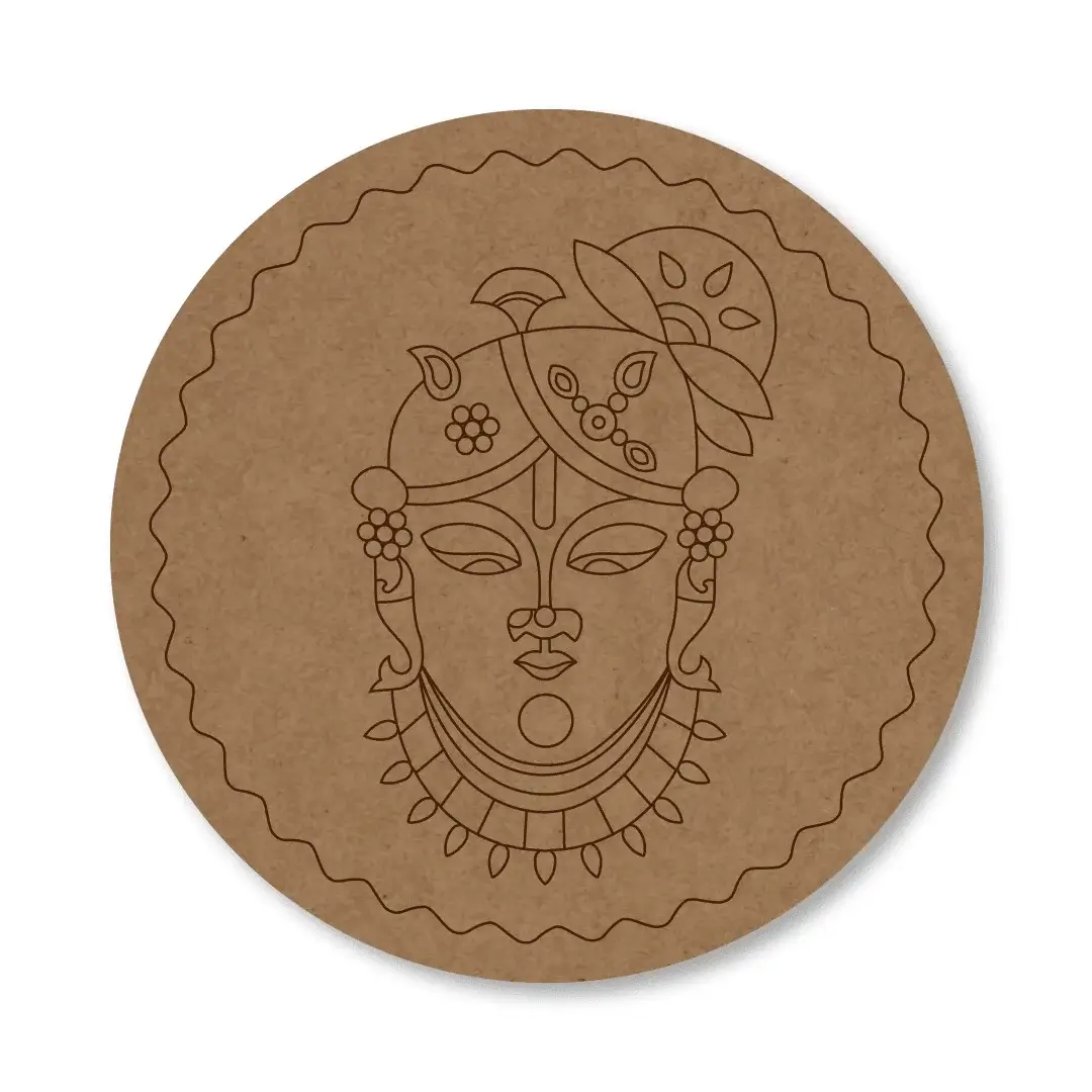 MDF Pre Marked Round Shreenathji