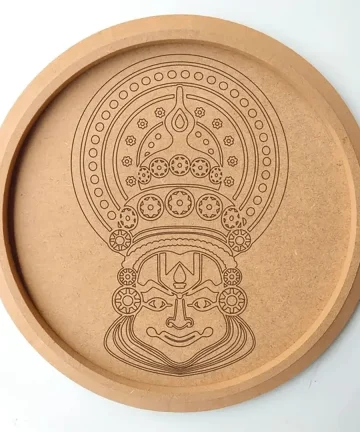 MDF Pre Marked Round Kathakali
