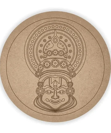 MDF Pre Marked Round Kathakali