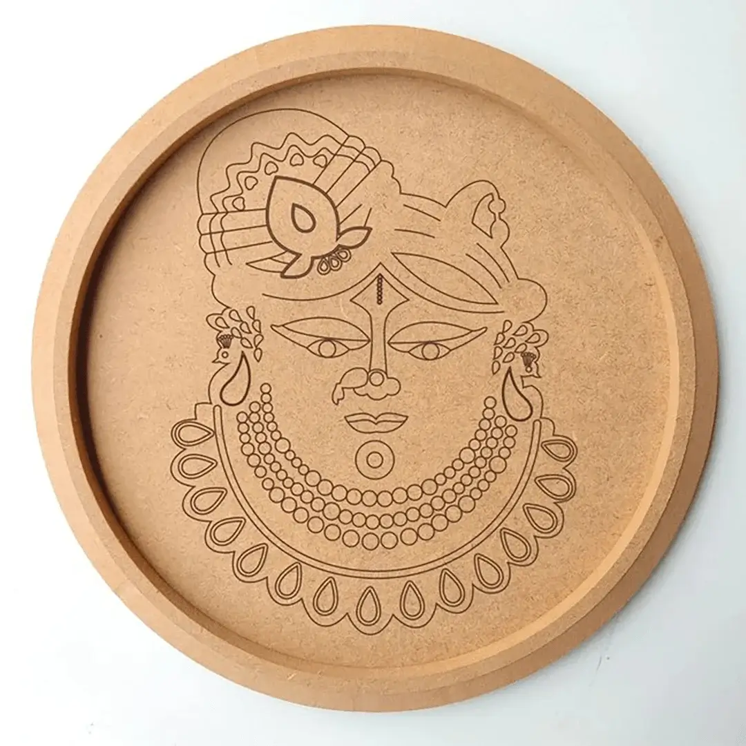 MDF Pre Marked Round Shree Nathji