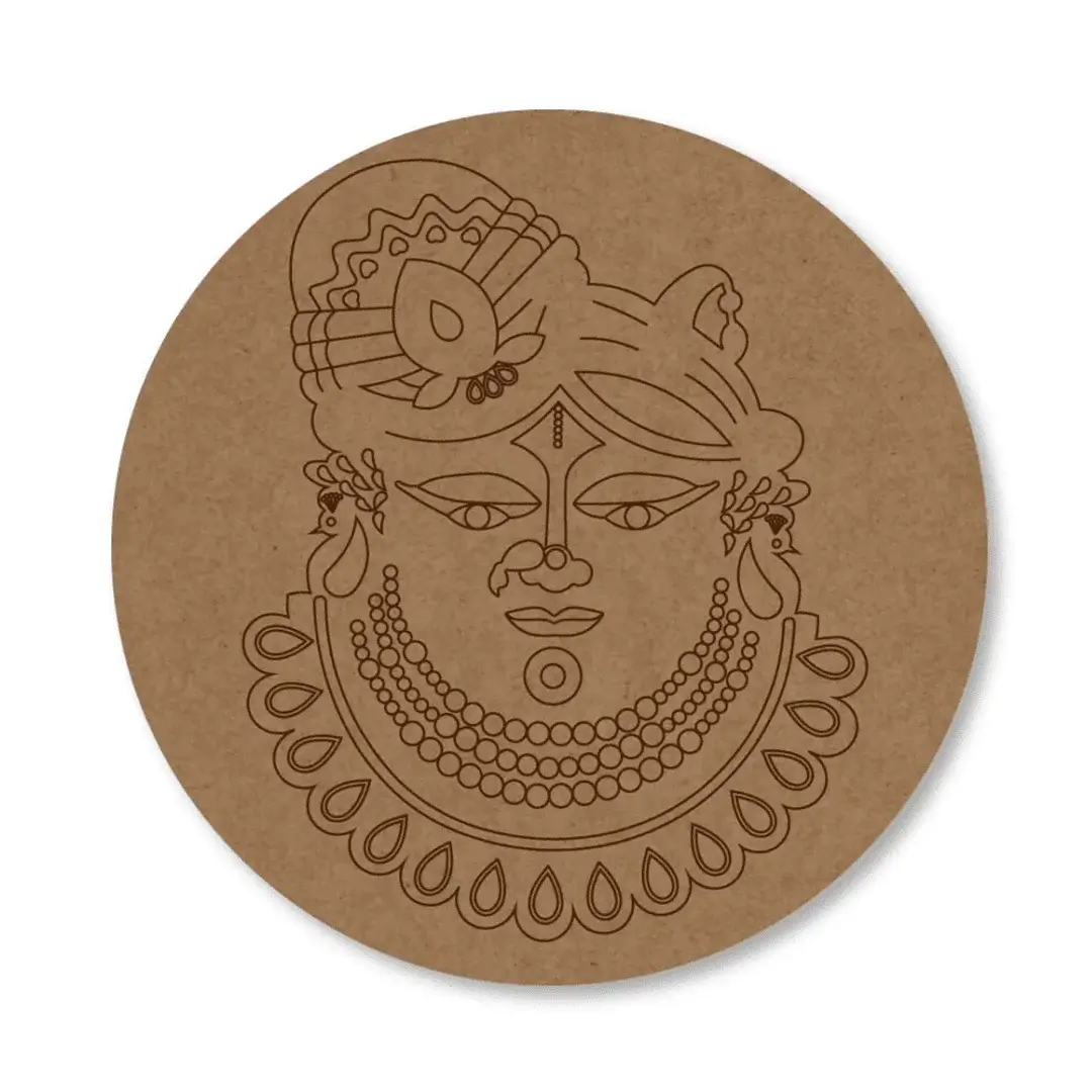MDF Pre Marked Round Shree Nathji