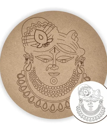 MDF Pre Marked Round Shree Nathji