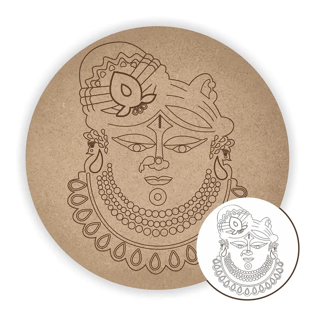 MDF Pre Marked Round Shree Nathji