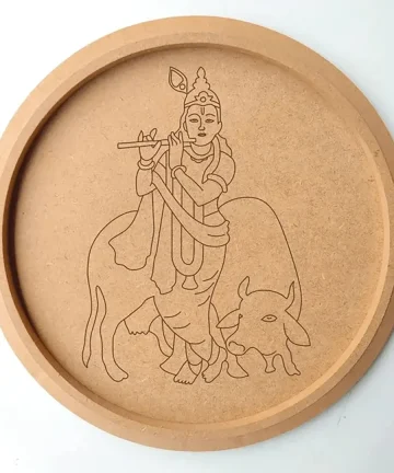 Krishna Pre Round Krishna and Cow