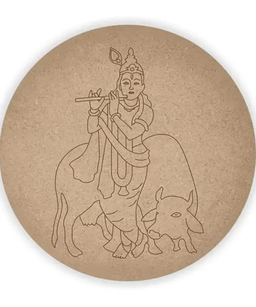 Krishna Pre Round Krishna and Cow