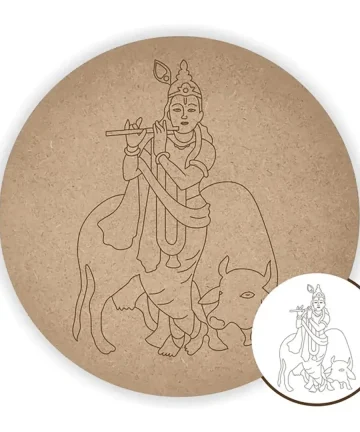 Krishna Pre Round Krishna and Cow