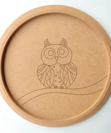 MDF Pre Marked Round owl
