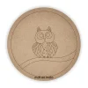 MDF Pre Marked Round owl