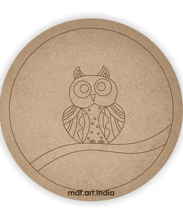 MDF Pre Marked Round owl