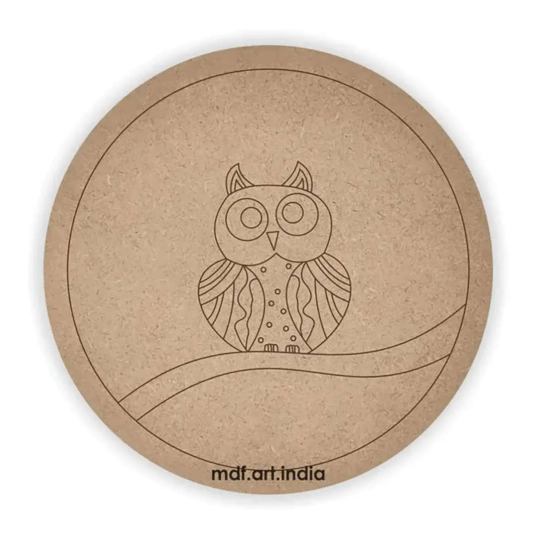MDF Pre Marked Round owl