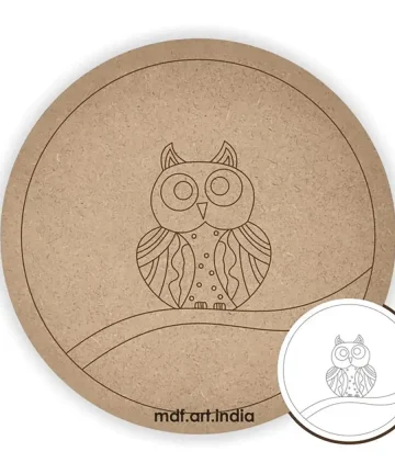 MDF Pre Marked Round owl